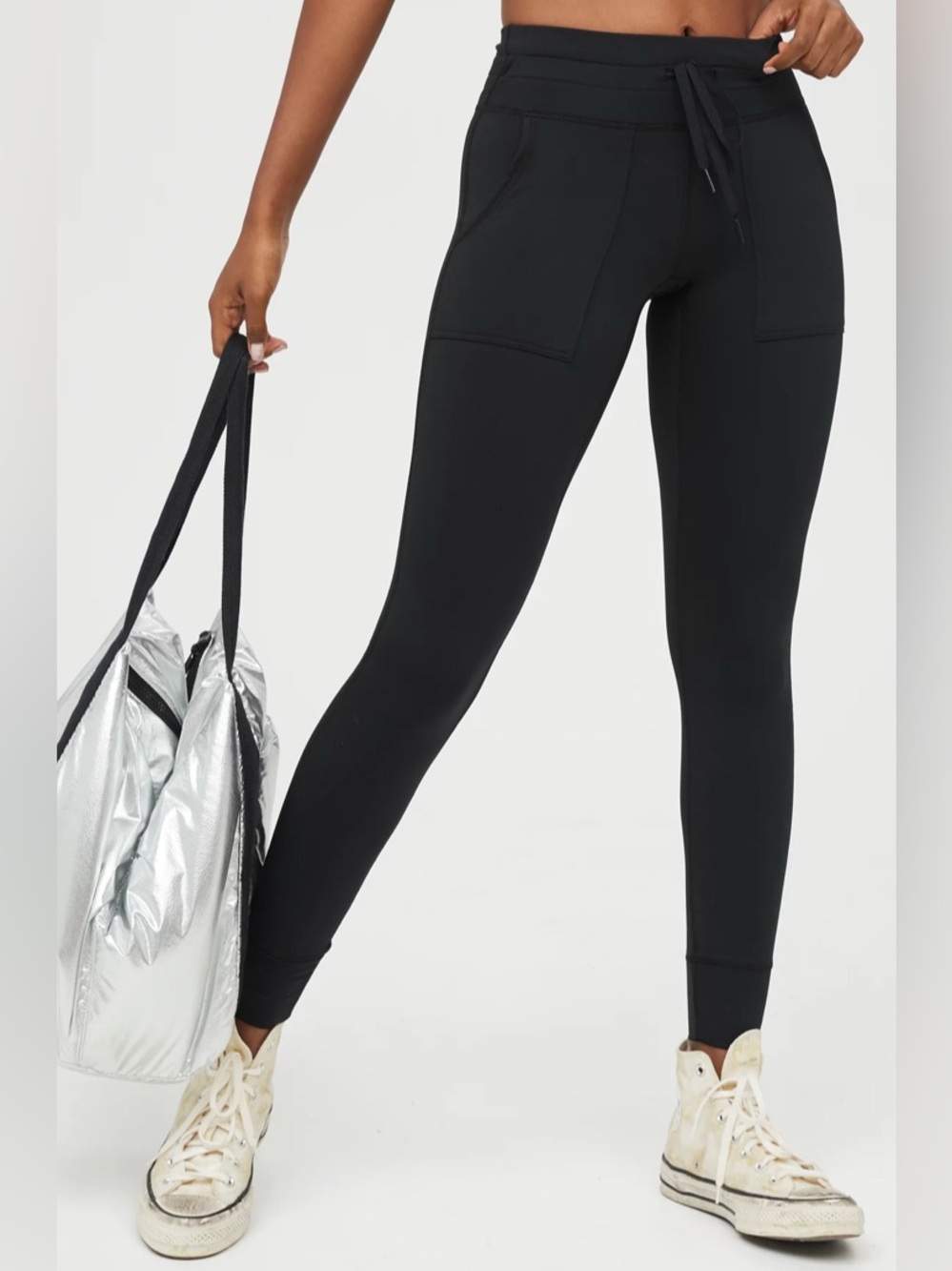 OFFLINE by Aerie Warmup Drawcord Legging Regular Rise Black Size XL